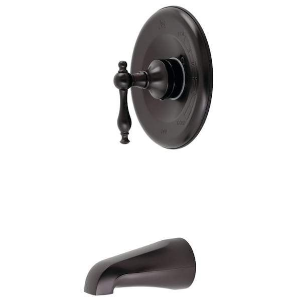 Tub and Shower Faucet, Oil Rubbed Bronze, Wall Mount